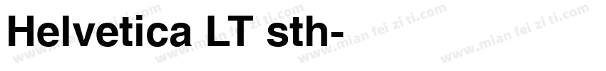 Helvetica LT sth字体转换